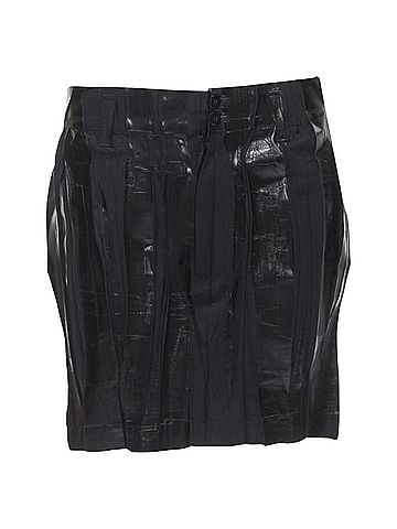 Issey Miyake Issey Miyake lacquer pleated mini skirt (view 1)