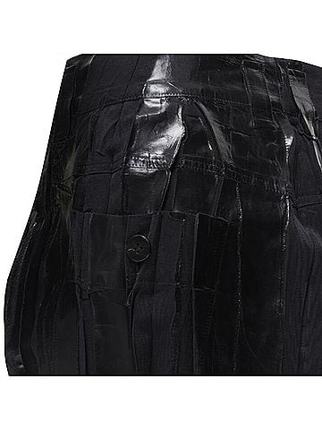 Issey Miyake Issey Miyake lacquer pleated mini skirt (view 2)