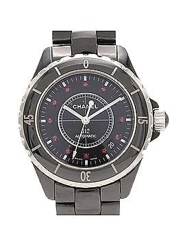 Chanel Chanel J12 38mm Ceramic 12P Ruby H1635 Automatic Watch (view 1)