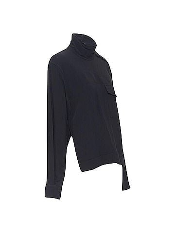 Victoria Beckham Victoria Beckham crepe pocket collar blouse (view 1)
