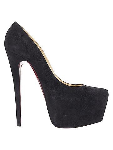 Christian Louboutin Christian Louboutin Daffodile suede almond toe platform pump (view 1)