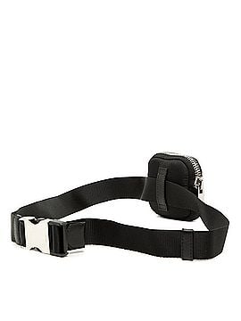 Prada Prada Triangle Logo Plate Body Bag Waist Pouch 1CN076 Black Nylon Women's PRADA (view 2)
