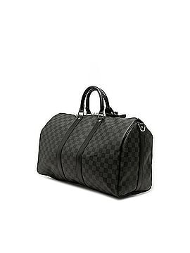 Louis Vuitton Louis Vuitton Damier Graphite Keepall Bandoulière 45 Boston Bag Shoulder 2WAY N41418 Black Leather Women's LOUIS VUITTON (view 2)