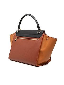 Céline Celine Trapeze Medium Handbag/Shoulder Bag 2-Way 169543 Black Brown Leather Women's CELINE (view 2)