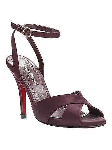 Saint Laurent Yves Saint Laurent satin sole sandal heels (view 2)
