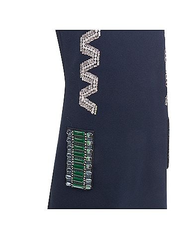 Lanvin Lanvin Cotton Rhinestone Embellished Ribbon Shift Dress (view 2)