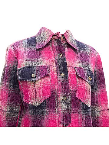Dries Van Noten Dries Van Noten wool plaid bias splice hem dress (view 2)