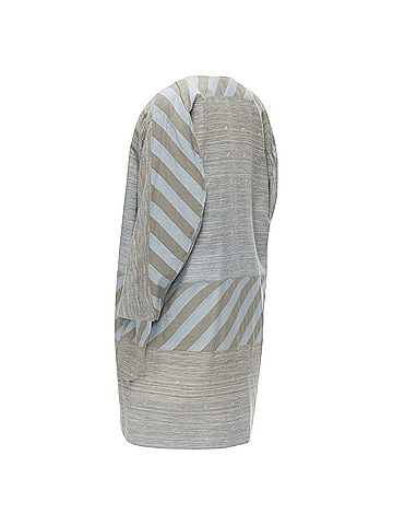 Issey Miyake Issey Miyake geometric jacquard coat (view 1)