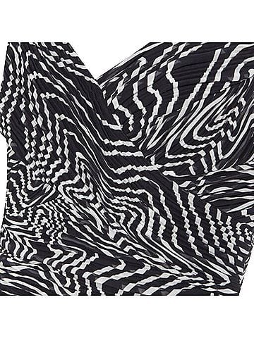 Versace Versace silk swirl print ruche pleated cocktail dress (view 2)