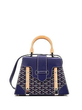 Goyard Saigon Top Handle Bag Coated Canvas with Leather PM (view 1)