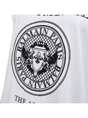 Balmain Balmain You Are Outnumbered Army Velvet Print Tshirt (view 2)