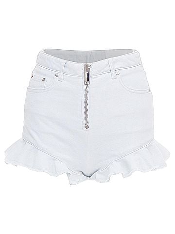 MSGM Msgm Ruffle Hem Zipper Mini Shorts (view 1)