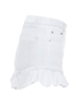 MSGM 100% Denim Blue Msgm Ruffle Hem Zipper Mini Shorts Size 2 - photo 4