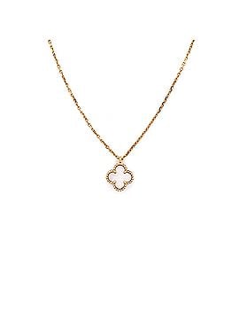 Van Cleef & Arpels Sweet Alhambra Pendant Necklace 18K Yellow Gold and Mother of Pearl (view 1)
