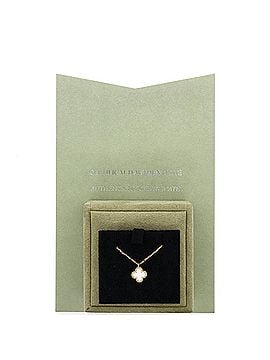 Van Cleef & Arpels Sweet Alhambra Pendant Necklace 18K Yellow Gold and Mother of Pearl (view 2)
