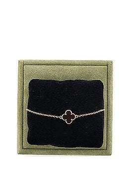 Van Cleef & Arpels Sweet Alhambra Bracelet 18K Rose Gold and Carnelian (view 2)