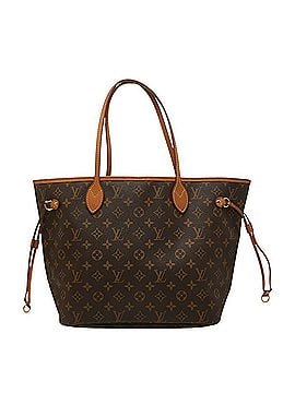 Louis Vuitton Louis Vuitton Monogram Neverfull MM Tote Bag M40156 Brown Leather Women's LOUIS VUITTON (view 1)