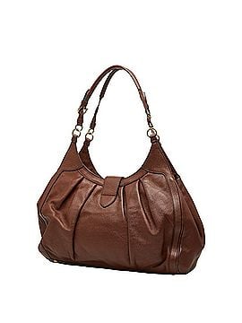 Salvatore Ferragamo Salvatore Ferragamo Gancini Tote Bag Shoulder Brown Leather Women's (view 2)