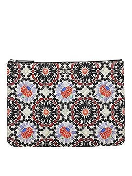 Chanel Chanel Coco Mark 2014 Christmas Limited Edition Clutch Bag Handbag Pouch A82074 Multicolor Canvas Lambskin Women's CHANEL (view 1)
