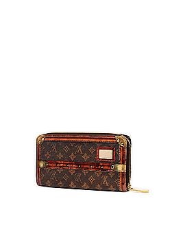 Louis Vuitton Louis Vuitton Monogram Transformed Trunk Time Zippy Wallet Long M52746 Brown Leather Women's LOUIS VUITTON (view 2)