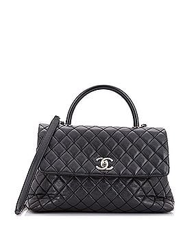 Chanel Coco Top Handle Bag Quilted Caviar Medium (view 1)