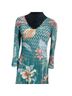 Komarov 100% Polyester Floral Multi Color Casual Dress Size XS - photo 4