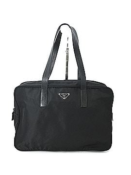 Prada PRADA Nylon Bowling Bag Tote for Women and Men, Black (view 1)