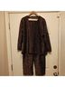 Label Print Gold Black Jumpsuit Size L - photo 4