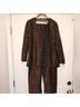 Label Print Gold Black Jumpsuit Size L - photo 3