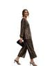 Label Print Gold Black Jumpsuit Size L - photo 1
