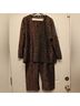 Label Print Gold Black Jumpsuit Size L - photo 5