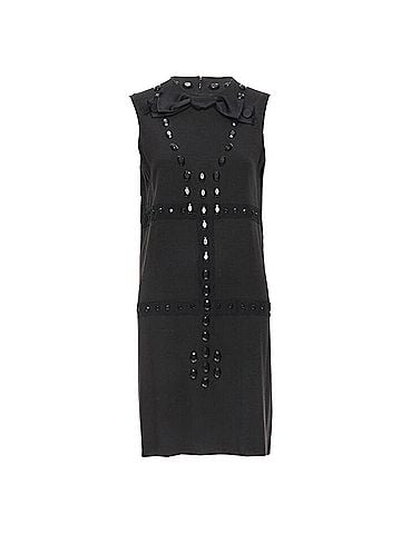 Lanvin Lanvin wool jewel embellished sheath dress (view 1)
