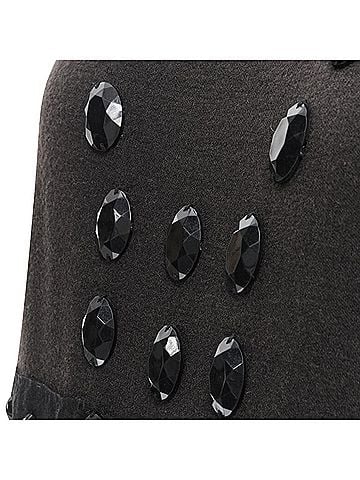 Lanvin Lanvin wool jewel embellished sheath dress (view 2)