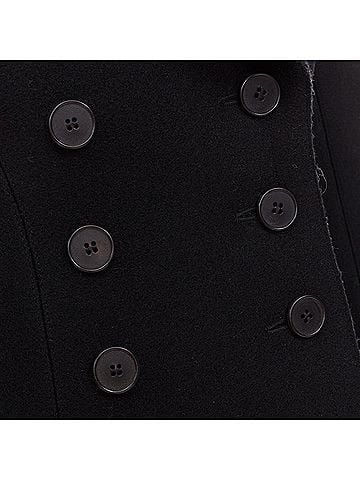 Alaïa Alaia wool felt double breasted coat dress (view 2)