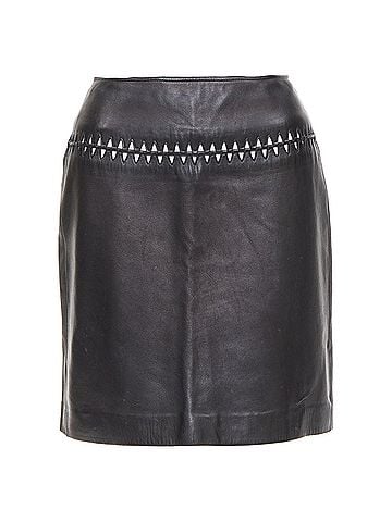 Alaïa Alaia topstitched geometric cut out pencil skirt (view 1)