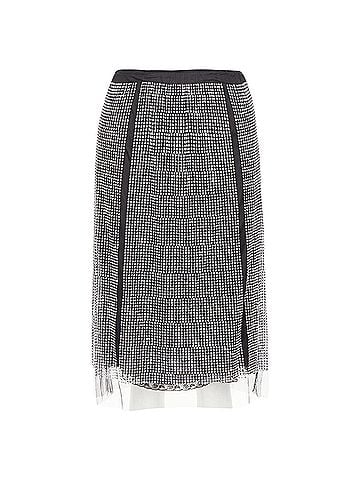 Prada Prada crystal triangle cut out skirt (view 1)