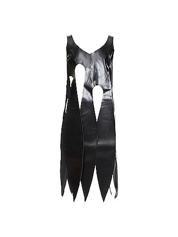 Comme des Garçons Comme Des Garcons textured leather fringed top (view 1)