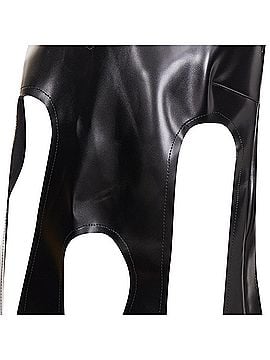 Comme des Garçons Comme Des Garcons textured leather fringed top (view 2)