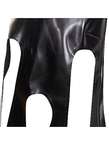 Comme des Garçons Comme Des Garcons textured leather fringed top (view 2)