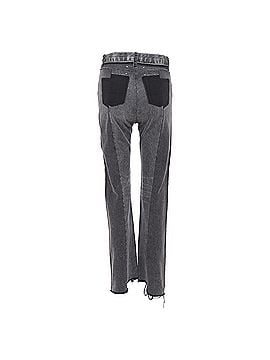 Maison Margiela Maison Margiela grey washed denim patchwork jeans (view 1)