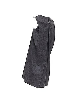 Saint Laurent Yves Saint Laurent wool metallic sheen back dress (view 1)