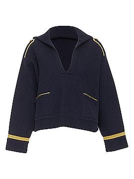 Céline Celine wool gold trim Triomphe sailor pullover (view 1)