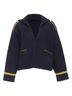 Céline 100% Wool Blue Celine wool gold trim Triomphe sailor pullover Size XL - photo 1