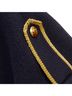 Céline 100% Wool Blue Celine wool gold trim Triomphe sailor pullover Size XL - photo 2