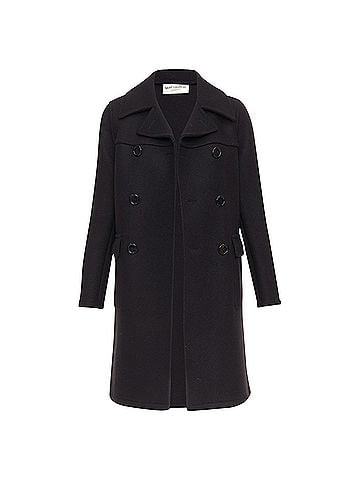 Saint Laurent Saint Laurent Caban wool felt pea coat (view 1)