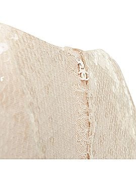 Chanel Chanel Bridal sequinned asymmetric capelet dress (view 2)