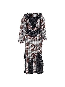Comme des Garçons Comme Des Garcons wool gingham ruffle midi dress (view 1)