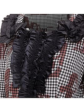 Comme des Garçons Comme Des Garcons wool gingham ruffle midi dress (view 2)