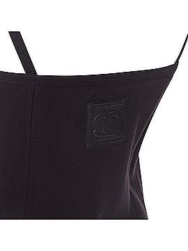 Chanel Chanel Sports CC logo fleece flared pinafore dress (view 2)