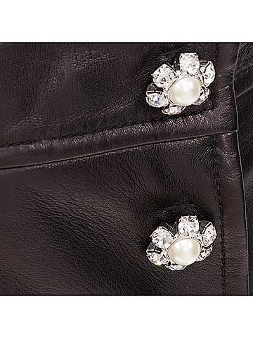 Miu Miu Miu Miu pearl floral button skirt (view 2)